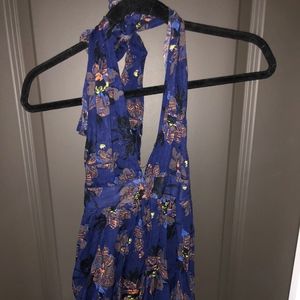 Halter Floral Romper